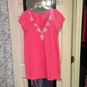 Lilly Pulitzer Pink Embroidered Dress